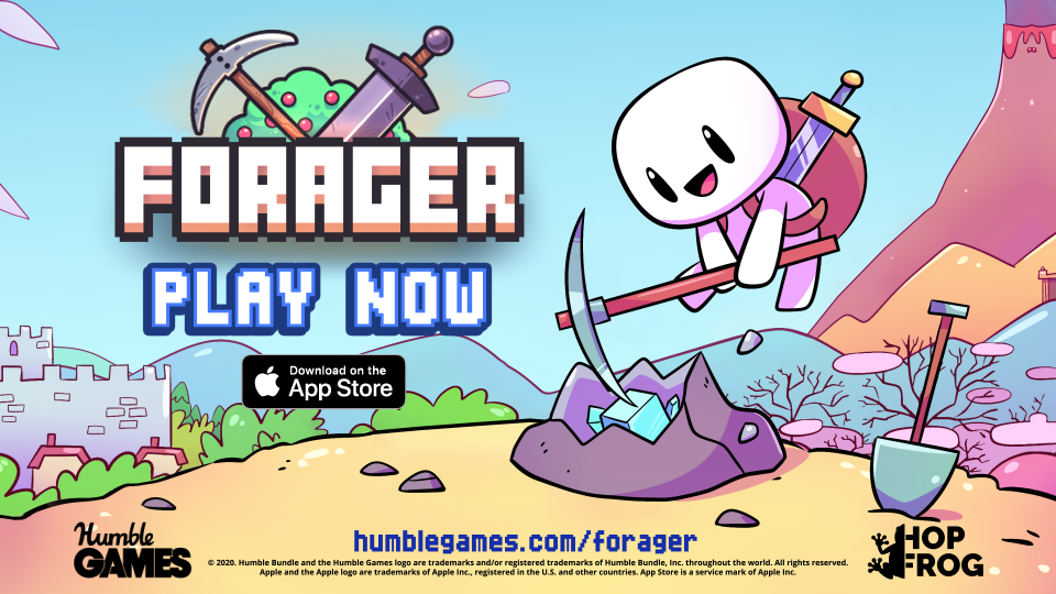 Farm, Craft and Explore in the Open-World Game Forager