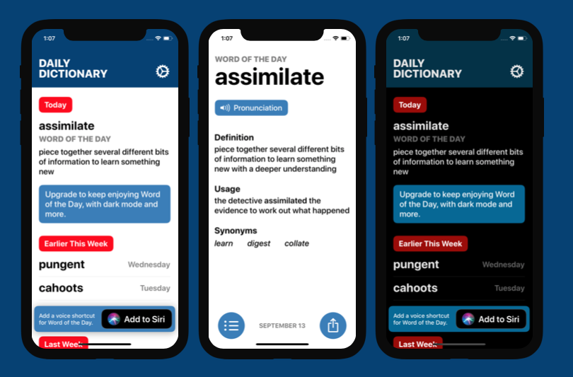 Improve your vocabulary with daily dictionary
