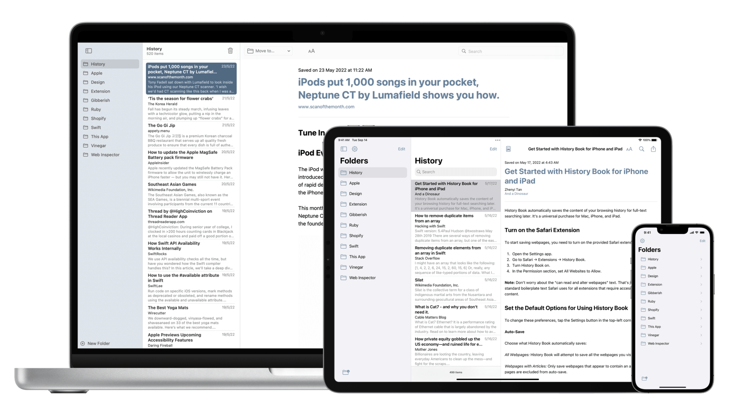 History Book Saves the Content of Your Browsing History in a PrivacyFriendly Way